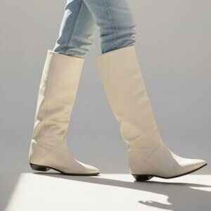 ✨Made in Brazil White Knee High Boots - NEW